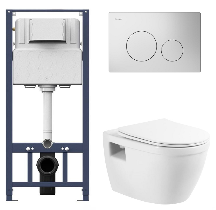 Изображение товара Инсталляция Am.Pm для подвесного унитаза BelBagno Loto BB070SC комплект