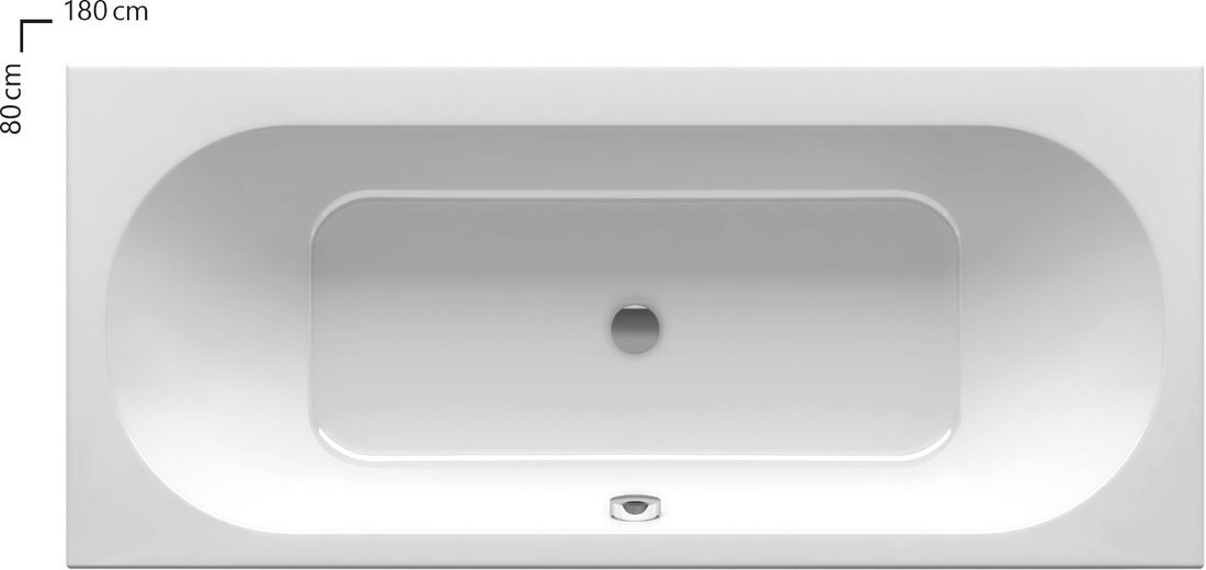 Изображение товара Акриловая ванна Ravak City Slim 180x80 см белая с хромотерапией