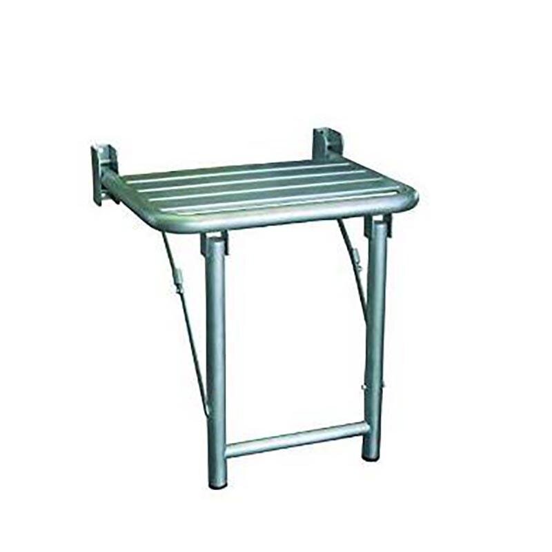 Изображение товара Сиденье для душа с двумя ножками Nofer 15045.В 45 см, нержавеющая сталь глянцевая