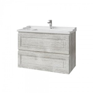 Изображение товара Тумба под раковину Caprigo Wales 36013-RF14, 90 см, подвесная, цвет белый клен