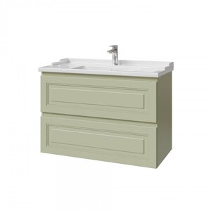 Изображение товара Тумба под раковину Caprigo Wales 36013-SF024, 90 см, подвесная, цвет фисташка