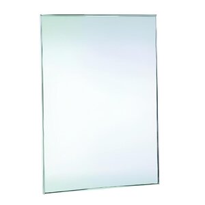 Изображение товара Зеркало антивандальное Nofer 08050.S 60х45 см, с рамкой из нержавеющей стали матовой