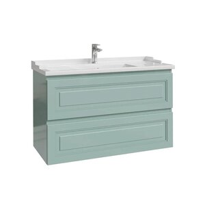 Изображение товара Тумба под раковину Caprigo Wales 36014-MU10, 100 см, подвесная, цвет селесте