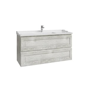 Изображение товара Тумба под раковину Caprigo Wales 36015-RF14, 120 см, подвесная, цвет белый клен