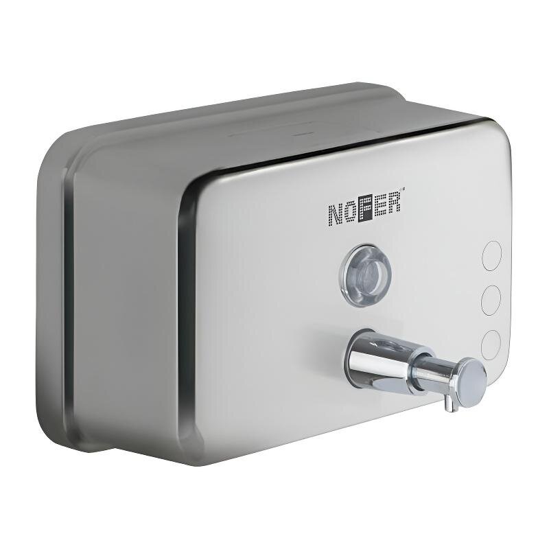 Изображение товара Дозатор для мыла Nofer 03042.B 1200 мл (глянцевая нержавеющая сталь, встроенный, горизонтальный)