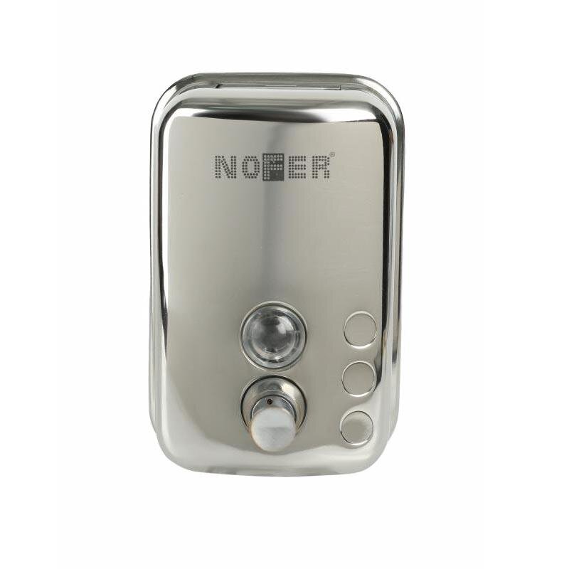 Изображение товара Диспенсер для мыла Nofer 03001.06.B 10 см, вертикальный, 600 мл, нержавеющая сталь глянцевая