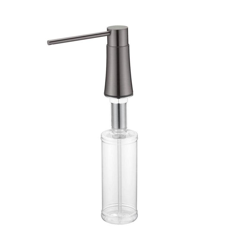 Изображение товара Дозатор встраиваемый для жидкого мыла Boheme 630-GM, оружейная сталь