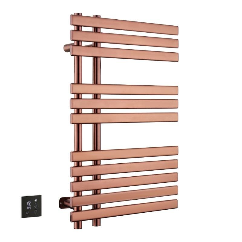 Изображение товара Полотенцесушитель электрический Boheme Venturo 723-BRB, ширина 50 см, высота 80 см, диммер слева, PVD бронза брашированная