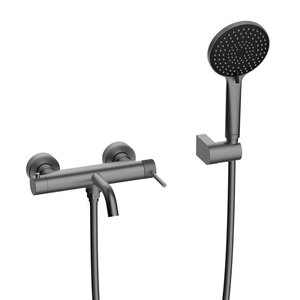 Изображение товара Смеситель Lemark Karelia LMF-2022S-GM с душевым гарнитуром, графит