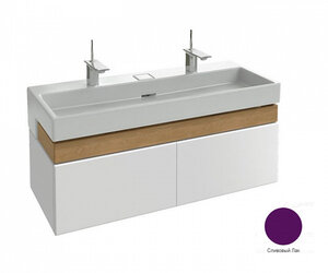 Изображение товара Тумба под раковину Jacob Delafon Terrace 120 см, EB1188-F26, подвесная, цвет - сливовый лак