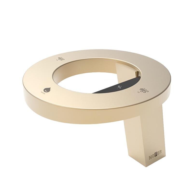 Изображение товара Сушилка для рук Nofer 01901.GD С краном и дозатором мыла 1250 Вт