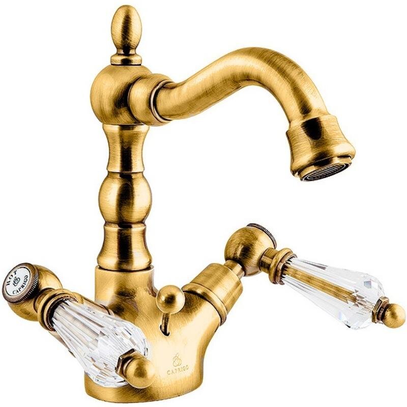 Изображение товара Caprigo Adria-Swarovski 01-026-oro смеситель для раковины