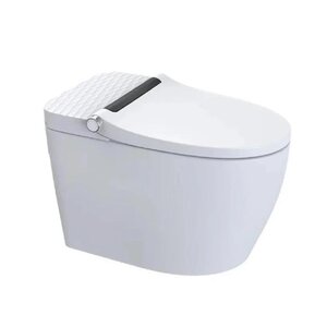 Изображение товара Электронный приставной унитаз Arrow AKH12016HE, безободковый, с функцией биде, сиденье с микролифтом, импульсный смыв, белый