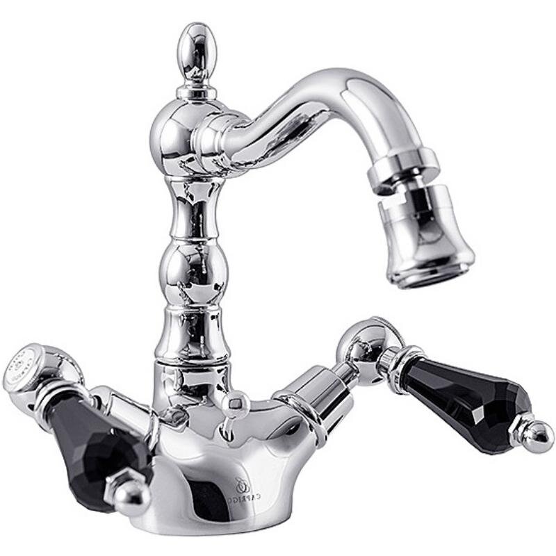 Изображение товара Смеситель Caprigo Adria-Swarovski 01B-033-crm для биде с донным клапаном