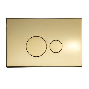 Изображение товара Унитазная клавиша Boheme 668-G PVD золото (механическая, двойной режим) 