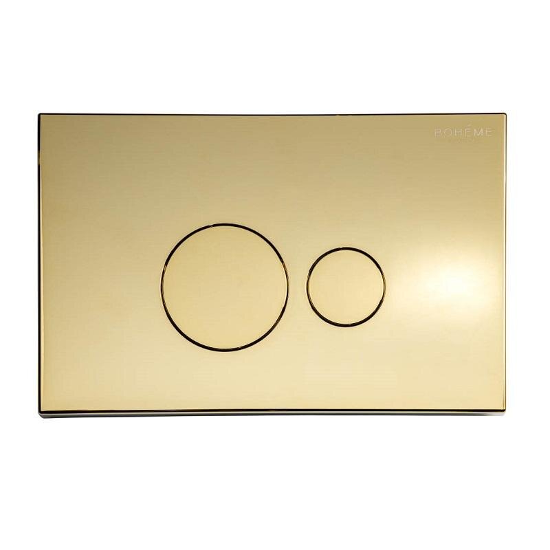 Изображение товара Унитазная клавиша Boheme 668-G PVD золото (механическая, двойной режим) 