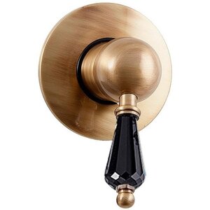 Изображение товара Смеситель для душа Caprigo Adria-Swarovski 01B-050-vot, с внутренней частью, цвет бронза, кристаллы сваровски черные