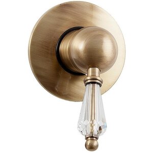 Изображение товара Смеситель для душа Caprigo Adria-Swarovski 01-050-vot, с внутренней частью, цвет бронза, кристаллы сваровски белые