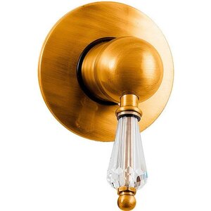Изображение товара Смеситель для душа Caprigo Adria-Swarovski 01-050-oro, с внутренней частью, цвет золото, кристаллы сваровски белые