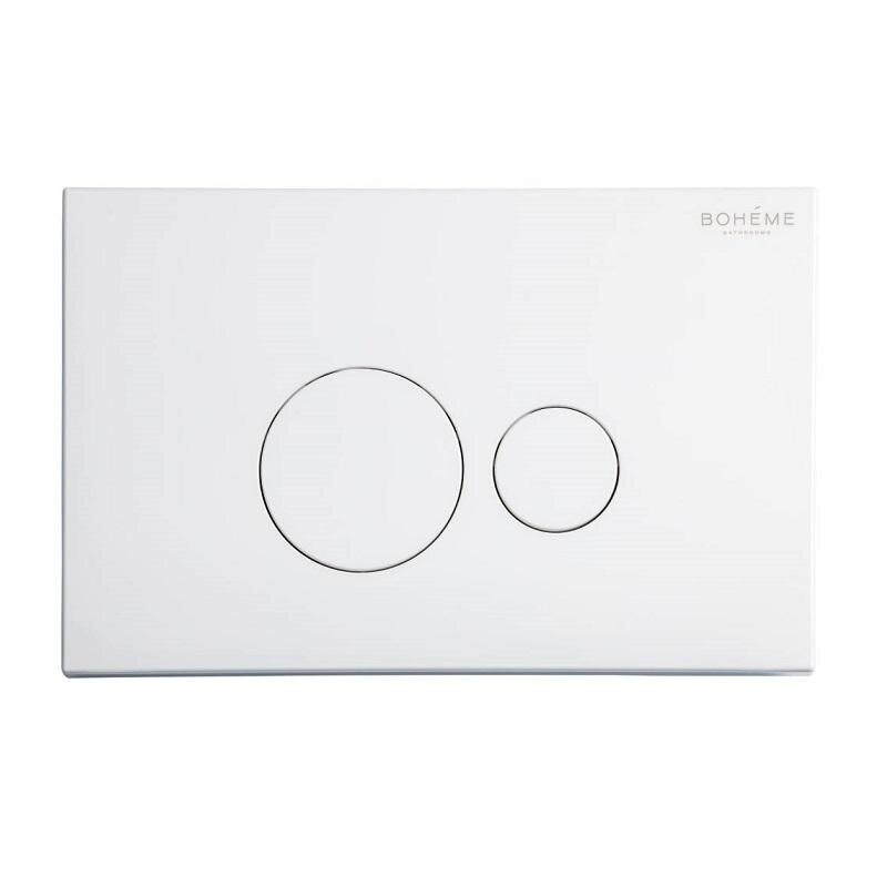 Изображение товара Клавиша смыва Boheme 668-W Механическая белая PVD 167x260x12 мм