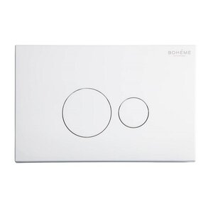 Изображение товара Клавиша смыва Boheme 668-W Механическая белая PVD 167x260x12 мм