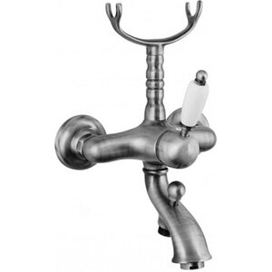 Изображение товара Смеситель для ванны и душа Caprigo Adria-Uno 02-011-crm, цвет хром, ручка белая