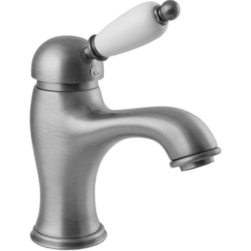 Изображение товара Смеситель для раковины Caprigo Adria-Uno 02-020-crm, с донным клапаном, цвет хром, ручка белая