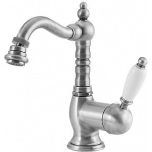 Изображение товара Смеситель Caprigo для биде Adria-Uno 02-032-crm, с донным клапаном, цвет хром, ручка белая