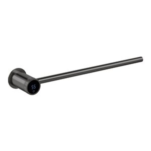 Изображение товара Полотенцесушитель электрический Boheme Stick 727-GM, ширина 45 см, высота 6 см, базовый элемент, Gun Metal оружейная сталь матовая