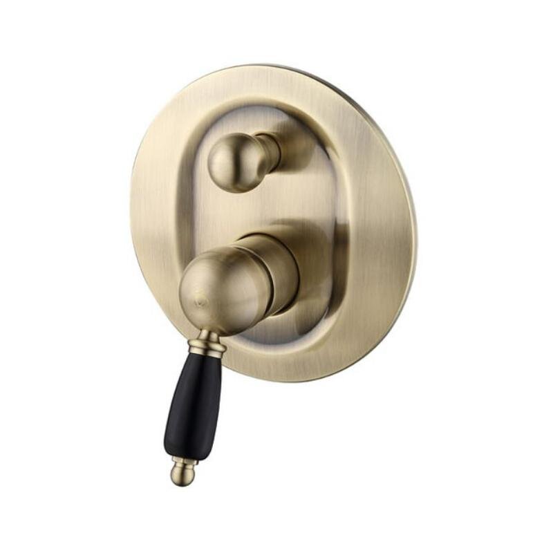 Изображение товара Смеситель для душа Caprigo Adria-uno Black Edition 02B-551-vot, с внутренней частью, цвет бронза, ручка черная