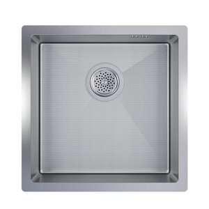 Изображение товара Кухонная мойка Floracio Steel F.4444.SSD, 44 см, декор соты, нержавеющая сталь