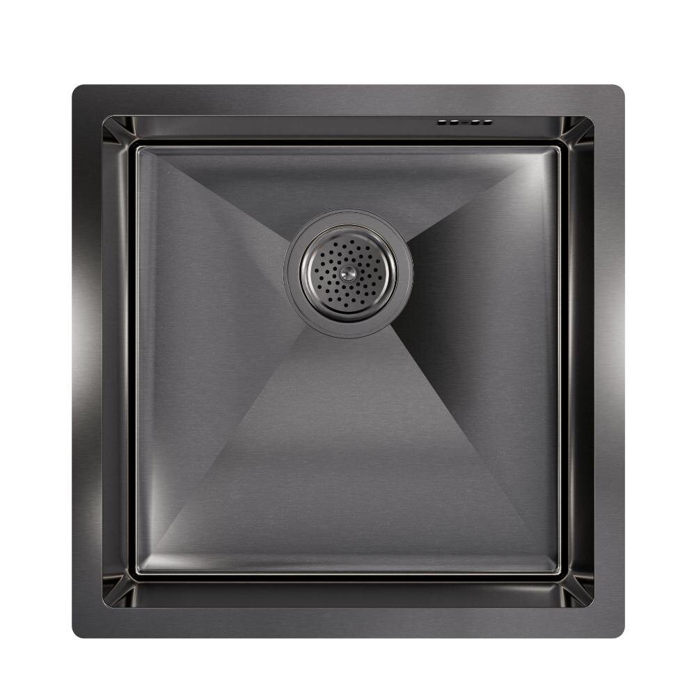 Изображение товара Кухонная мойка Floracio Steel F.4444.GM, 44 см, PVD-покрытие, вороненая сталь