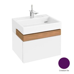 Изображение товара Тумба под раковину Jacob Delafon Terrace 60 см, EB1185-F26, подвесная, цвет - сливовый лак