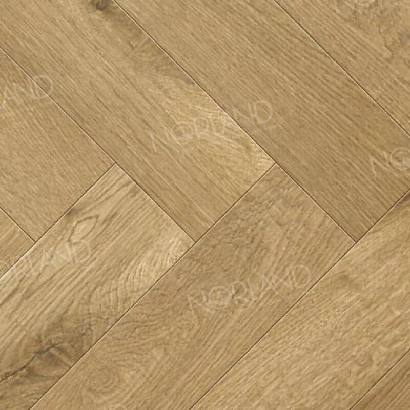 Изображение товара Ламинат Norland Herringbone Elegant Strong LF304-09, планка 10 х 60 см, декор дуб хайнан, замковый, 12 мм