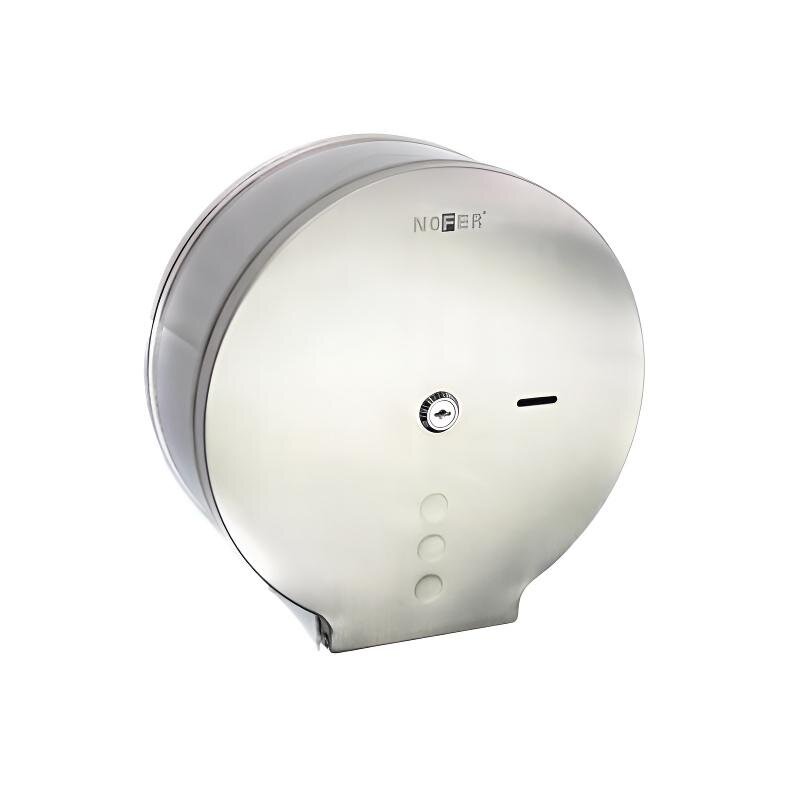 Изображение товара Диспенсер Nofer 05006.S 25 см, для туалетной бумаги круглый, нержавеющая сталь матовая