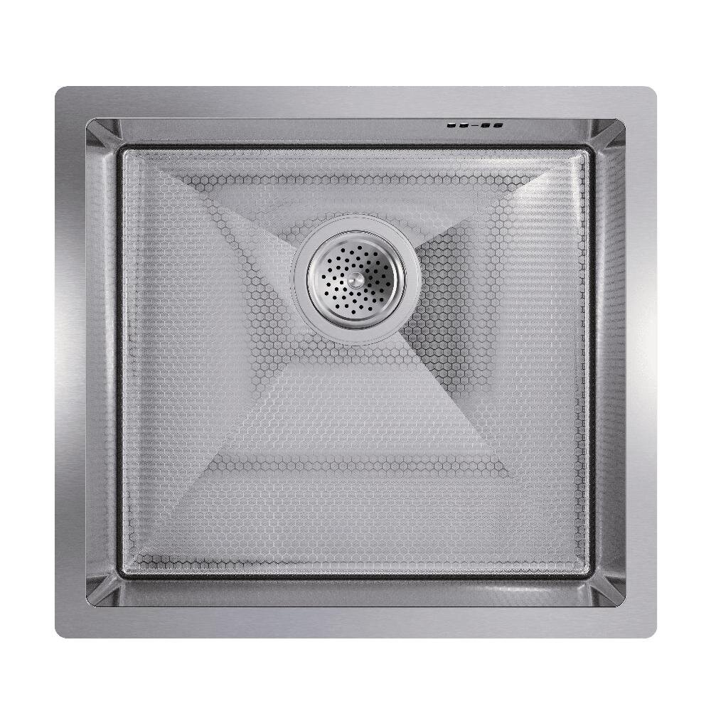 Изображение товара Кухонная мойка Floracio Steel F.4844.SSD, 48 см, декор соты, нержавеющая сталь