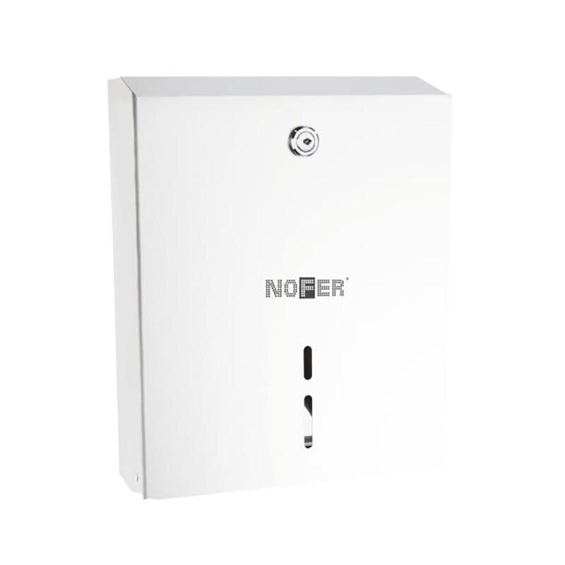 Изображение товара Диспенсер Nofer 05104.W 28 см, для туалетной бумаги в больших рулонах, белая