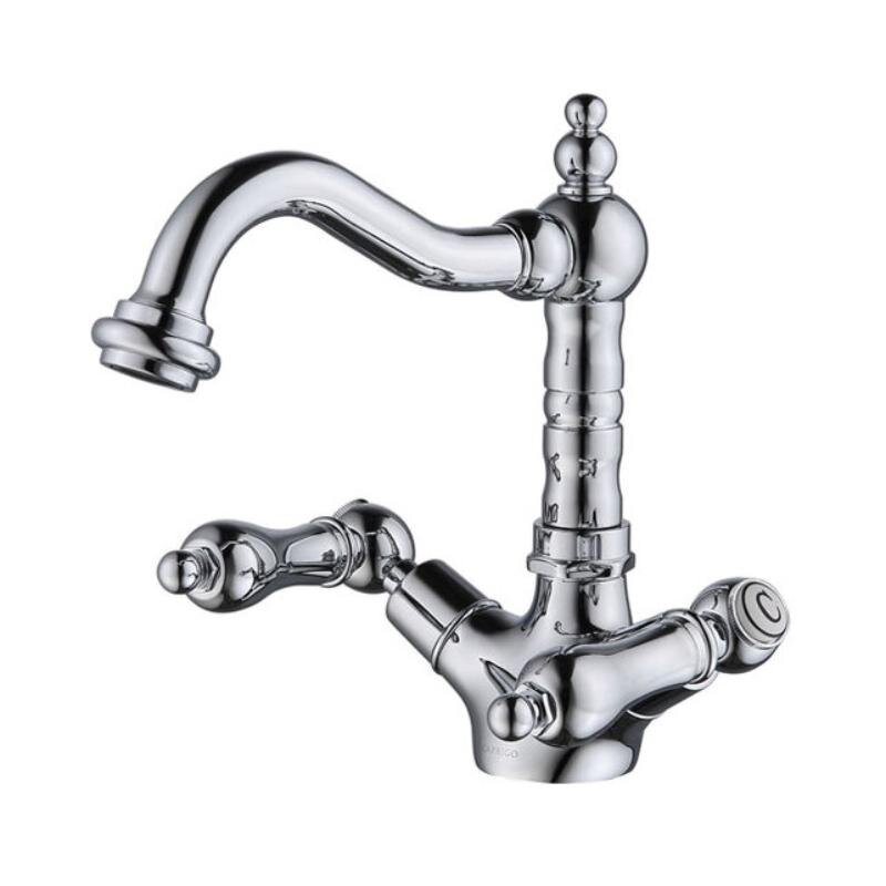 Изображение товара Смеситель для раковины Caprigo Adria-Classic Metal Edition 03M-526-crm, с донным клапаном, цвет хром