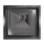 Кухонная мойка Floracio Steel F.4844.GM, 48 см, PVD-покрытие, вороненая сталь - фото 1