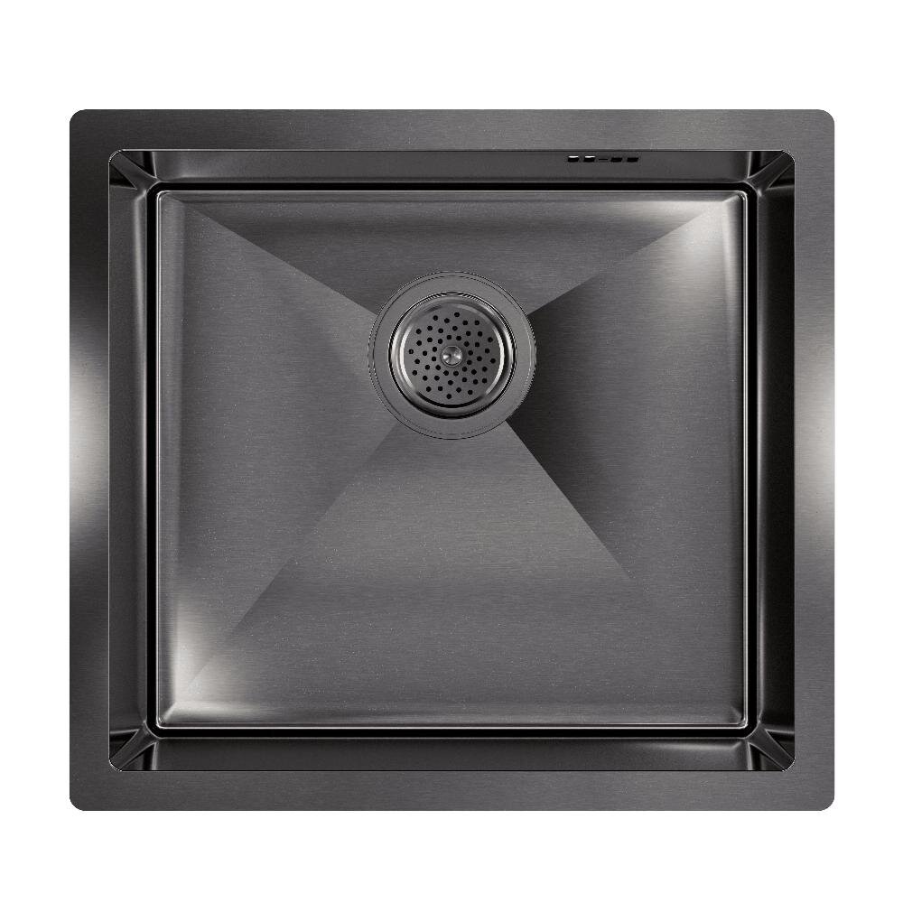 Изображение товара Кухонная мойка Floracio Steel F.4844.GM, 48 см, PVD-покрытие, вороненая сталь