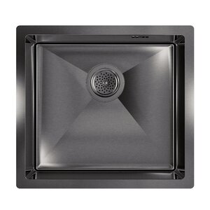 Изображение товара Кухонная мойка Floracio Steel F.4844.GM, 48 см, PVD-покрытие, вороненая сталь