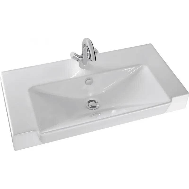 Изображение товара Раковина-столешница Jacob Delafon Reve E4803-00, белая, 80x41 см, современный дизайн