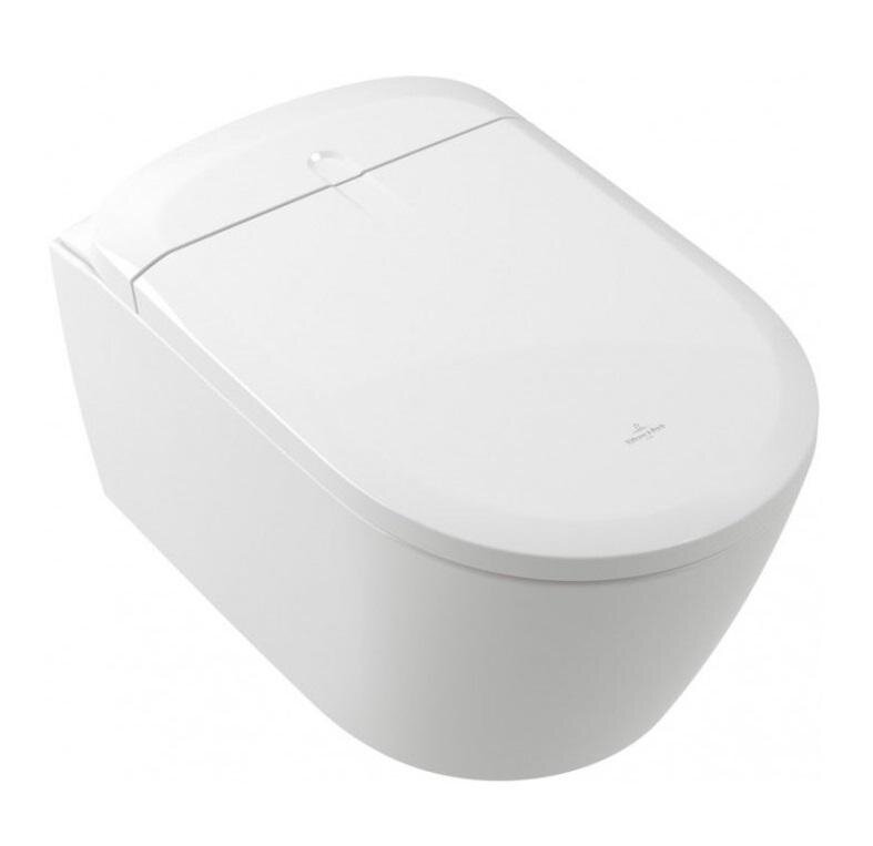 Изображение товара Подвесной унитаз-биде Villeroy & Boch Supreo V16EN2R1, безободковый, сиденье микролифт, альпийский белый Изображение товара Подвесной унитаз-биде Villeroy & Boch Supreo V16EN2R1, безободковый, сиденье микролифт, альпийский белый