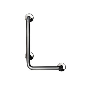 Изображение товара Поручень угловой Nofer 15158.B 40 см, для людей с ограниченными возможностями, нержавеющая сталь глянцевая