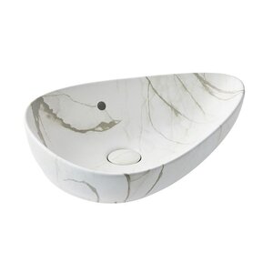 Изображение товара Раковина Jacob Delafon Nouvelle Vague Vessel EVI302-HYC, 56 х 40 см, цвет white marble