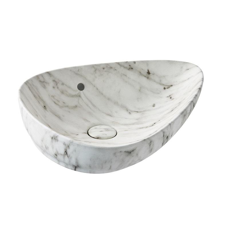Изображение товара Раковина Jacob Delafon Nouvelle Vague Vessel EVI302-HYH, 56 х 40 см, цвет enchanted marble Изображение товара Раковина Jacob Delafon Nouvelle Vague Vessel EVI302-HYH, 56 х 40 см, цвет enchanted marble