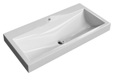 Изображение товара Раковина Aqwella Infinity Inf.06.04.D 600 угловая прямоугольная из искусственного камня белая