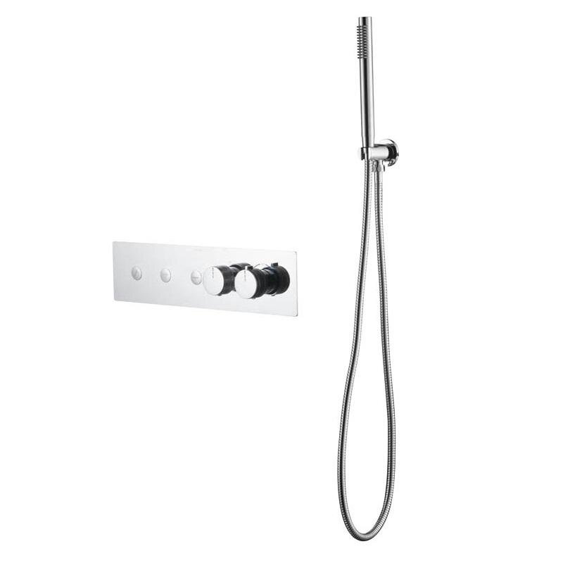 Изображение товара Смеситель Boheme Fusion Termo 131-SYS-CR Термоустойчивый, встроенный, с душевым гарнитуром