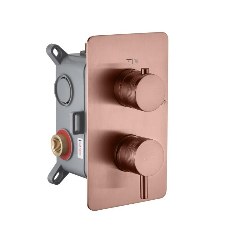 Изображение товара Смеситель для душа Boheme Cell 135-2-CB, с внутренней частью, медь брашированная