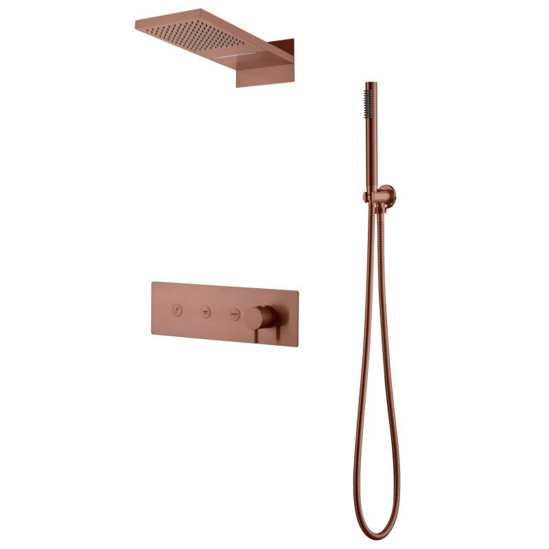 Изображение товара Душевая система Boheme Fusion 130-BRB, бронза брашированная